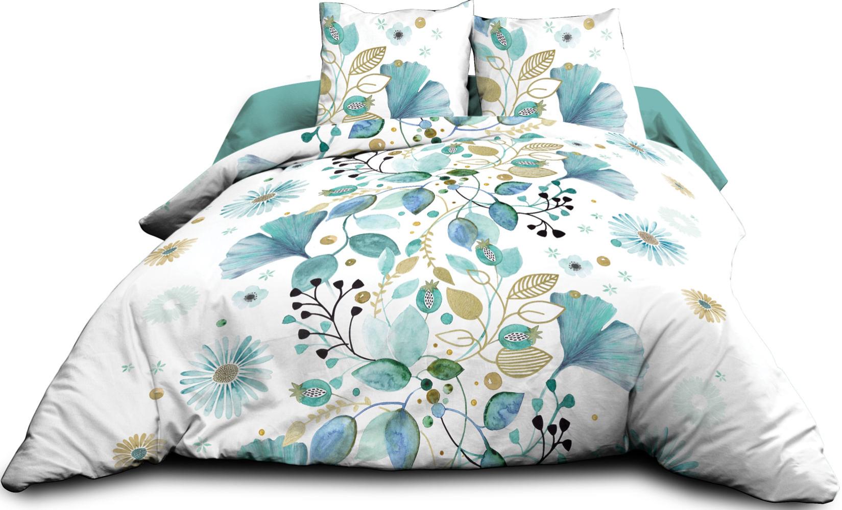 Housse de couette 240x260 + 2 taies - Pur coton 57 fils - Bloom - 3