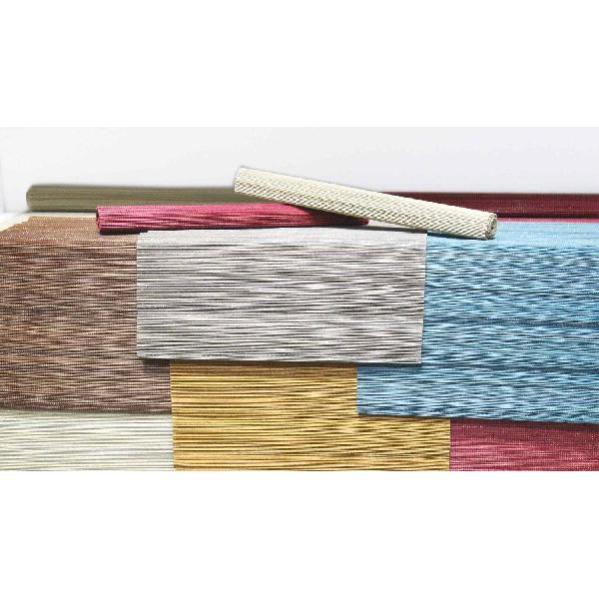 Set Di 6 Tovagliette All'americana Plaid Grain, 45x30 Cm, In PVC E Poliestere, Colore Giallo. - 3
