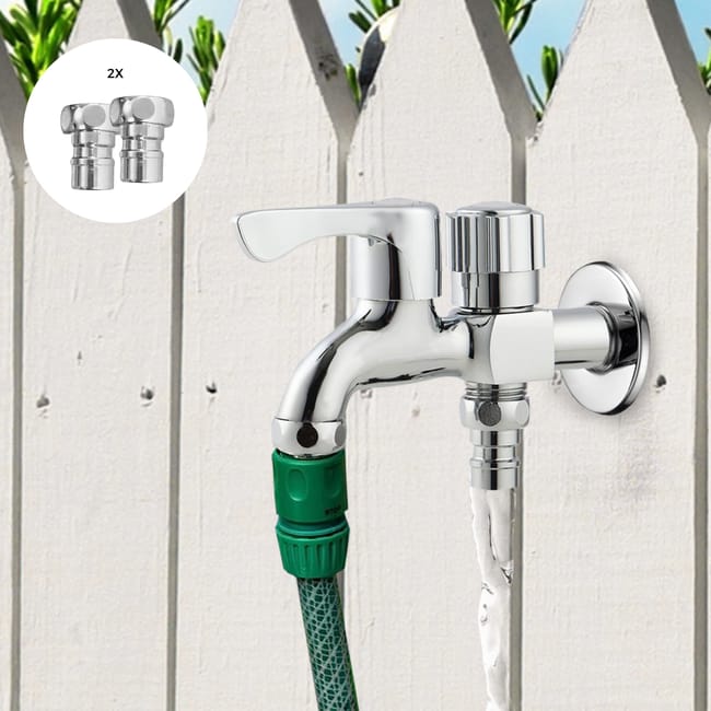 Grifo de Doble Salida para Lavadora y Lavavajillas. Grifo Leroy Merlin