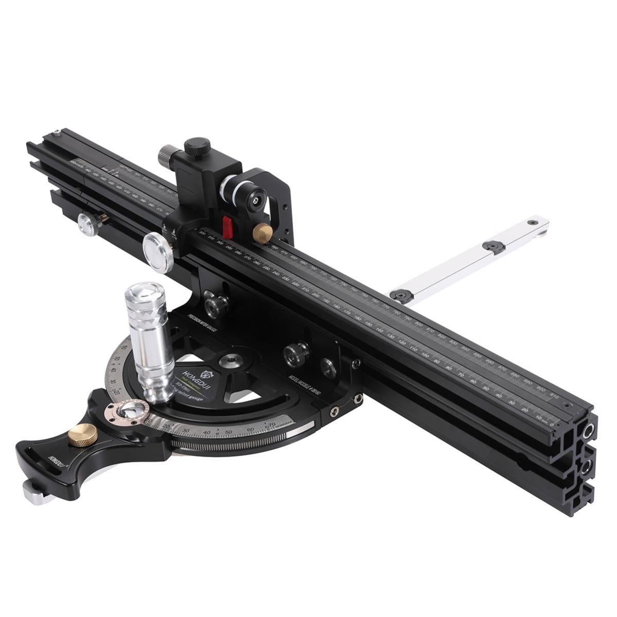 Règle D'Angle Avec Jauge Onglet Et Butée Pour Travail Du Bois - Rail Aluminium Précis Pour Scie Table