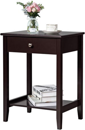 Table D'appoint Bleue En.casa 45x43 Cm - Polyvalente, Salon, Chambre, Bureau, Design Moderne Métal