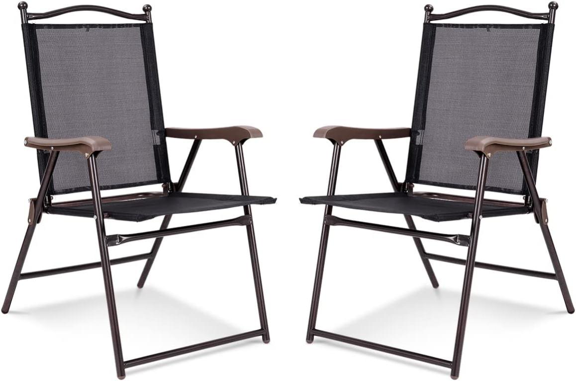 Chaise Pliante De Jardin Rembourrée Deluxe Dossier Haut Réglable