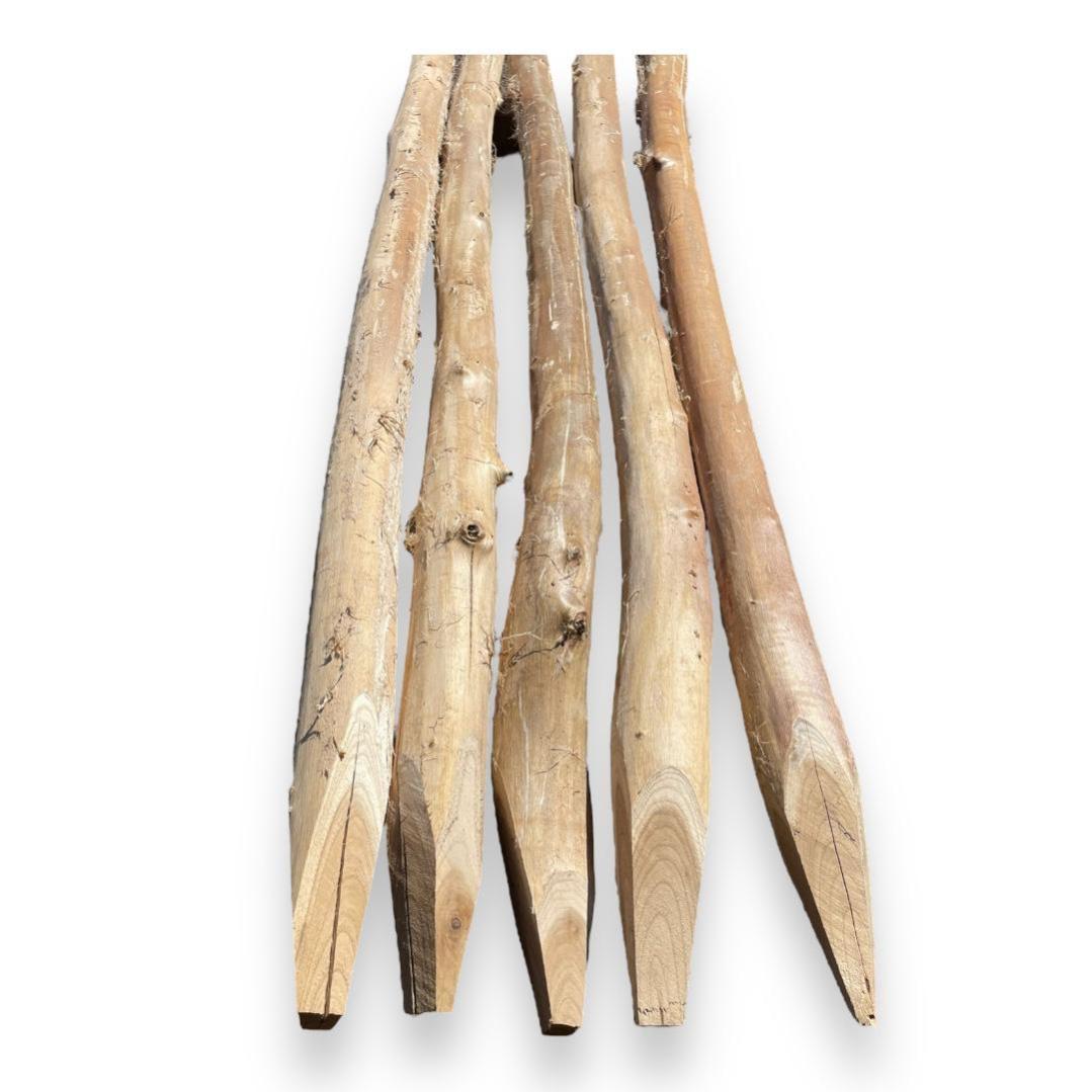 15 Paletti In Legno 5.1x5.1x45.7cm Per Giardino - Trattati A Pressione, Colore Marrone - Foto 2