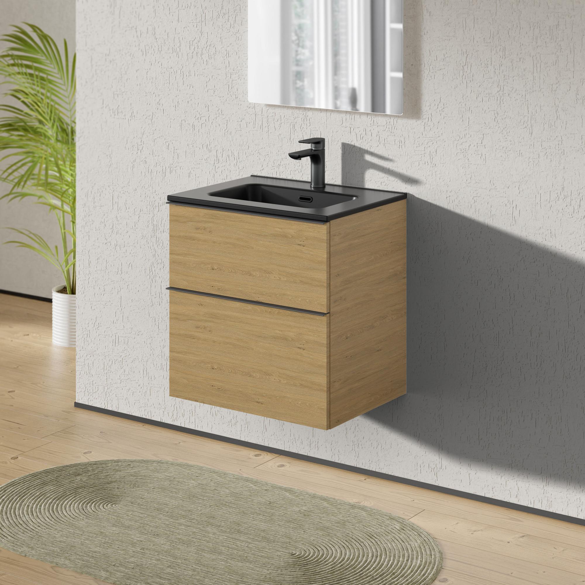 Cesto In Metallo Sospeso Con Manico In Legno – Bianco, 24.5x24.5x17 Cm – Per Cucina, Bagno, Dispensa