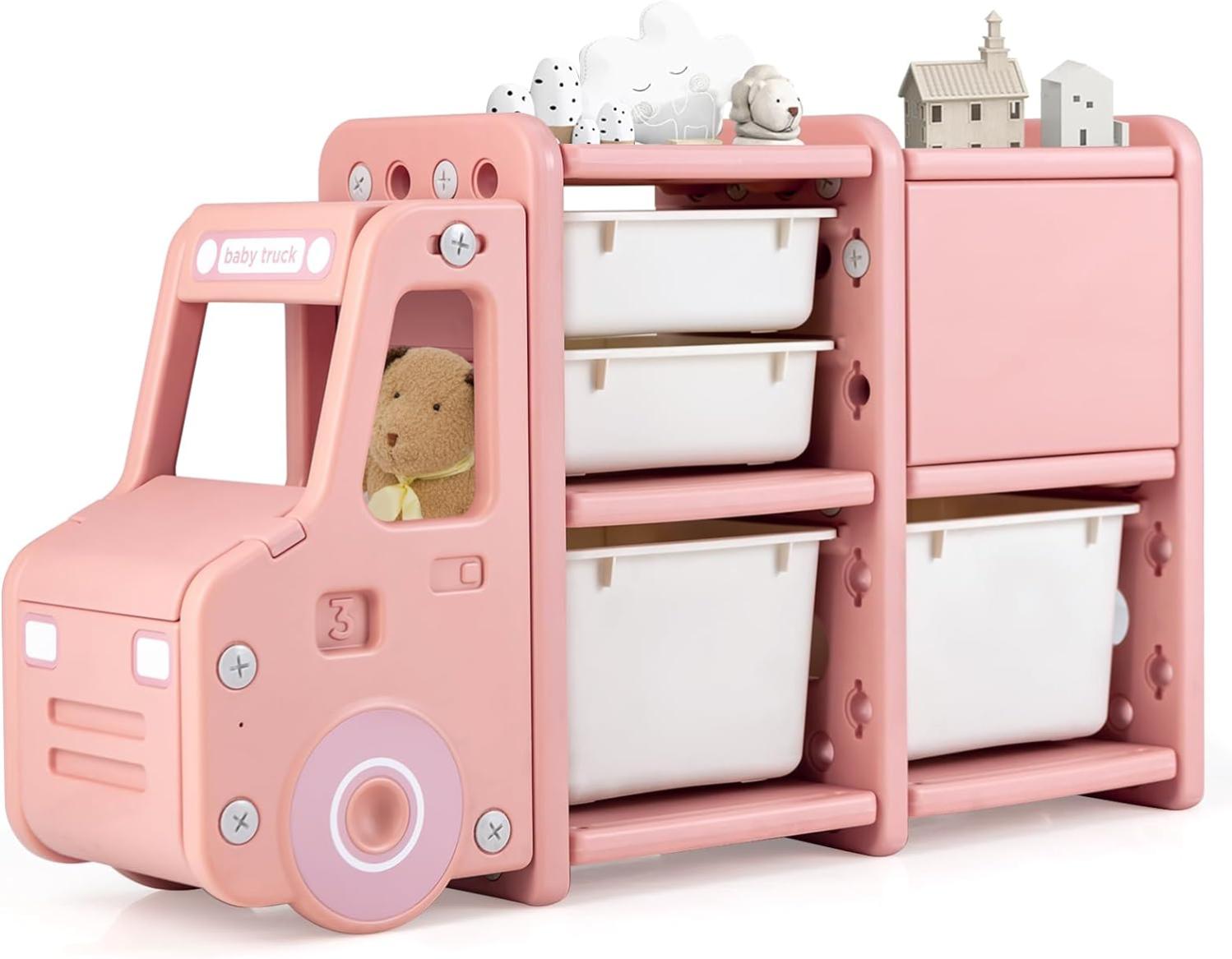 Bibliothèque Enfant 3 Niveaux En Forme De Maison - Meuble De Rangement Blanc, Dimensions 63,7 X 29,7 X 89,5 Cm - 7