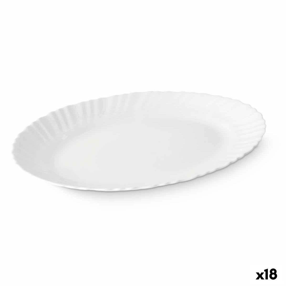 Plat à Gratin Blanc verre 34 x 2,5 x 25 cm (18 Unités) | Leroy Merlin
