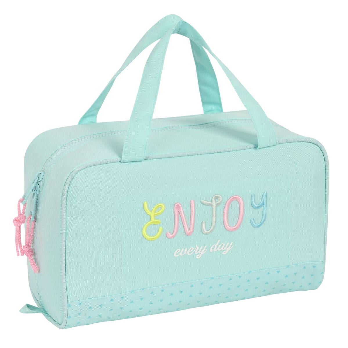Trousse De Toilette BlackFit8 Enjoy – Rectangulaire 31x14x19 Cm Avec Poignée – Polyester Résistant Pour Enfant 5-14 Ans – Organiseur De Voyage