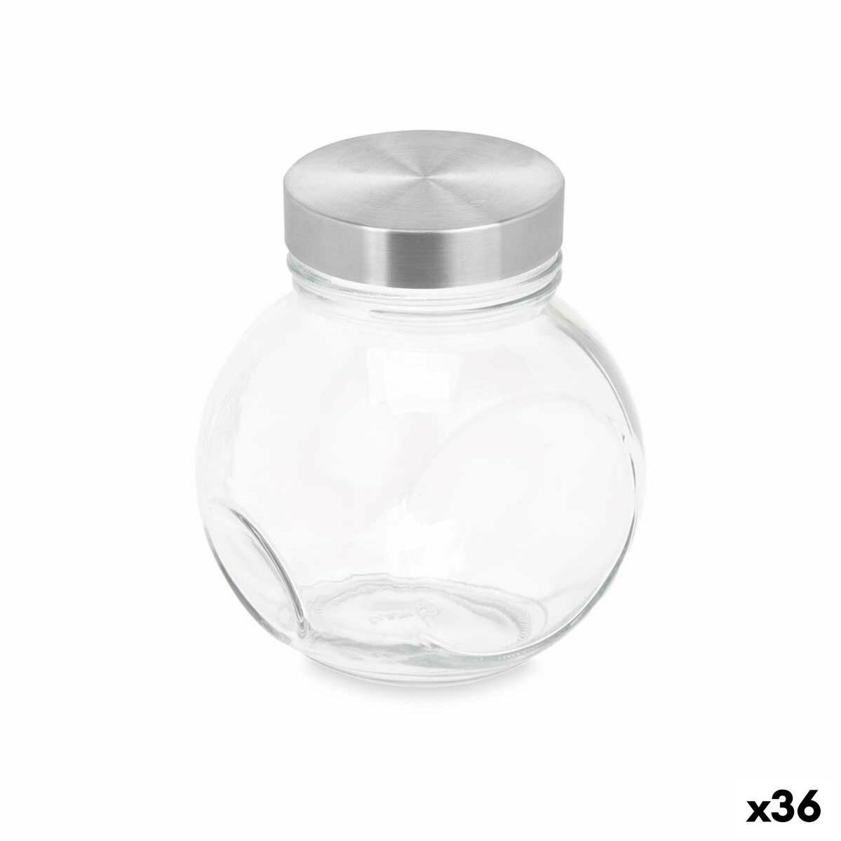 Biscottiera In Vetro Trasparente Con Coperchio Varotto & Co - H. 29 Cm, Diam. 13,5 Cm, Design Elegante
