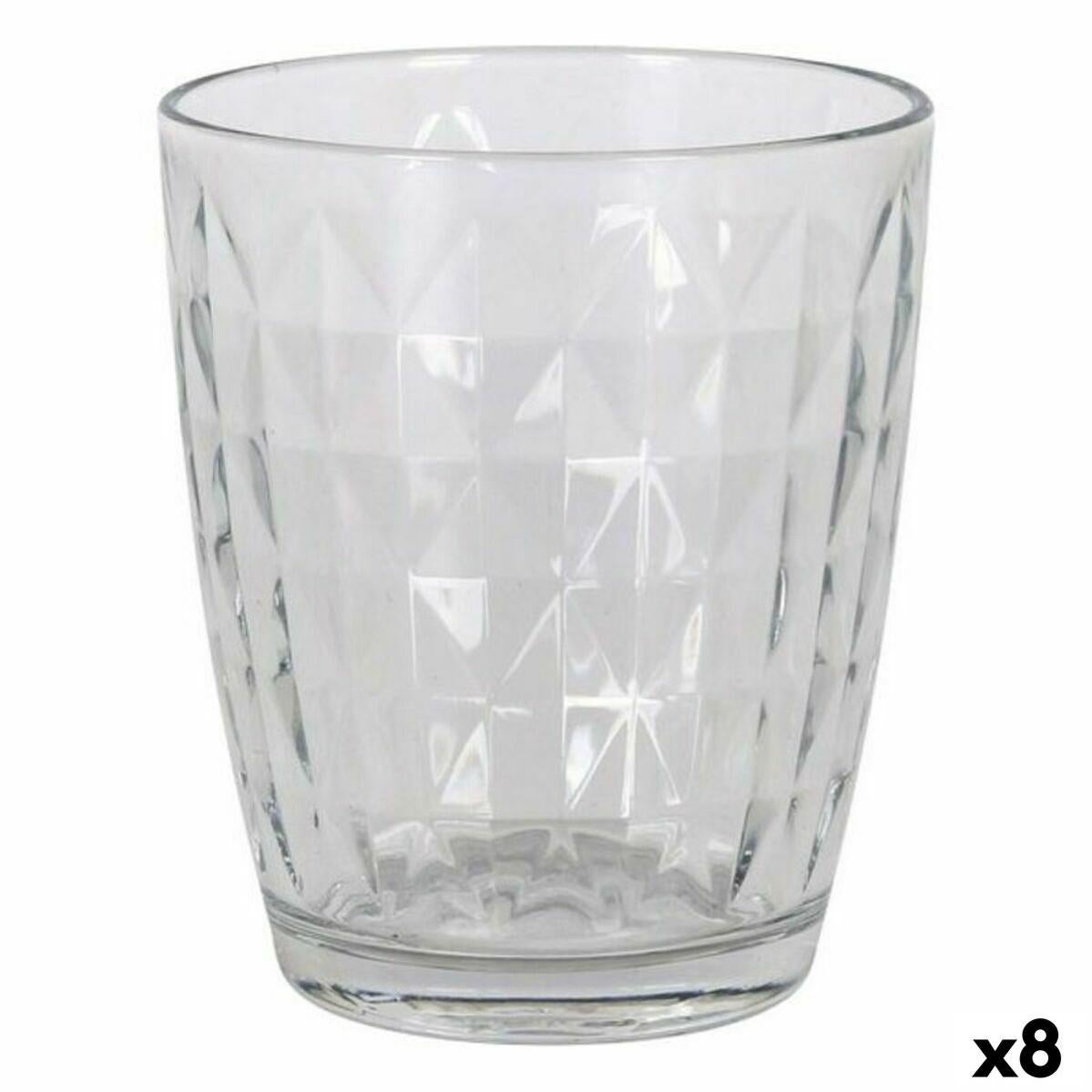 Set di 6 bicchieri da acqua/whisky sfaccettati Sound Polychrome Creart