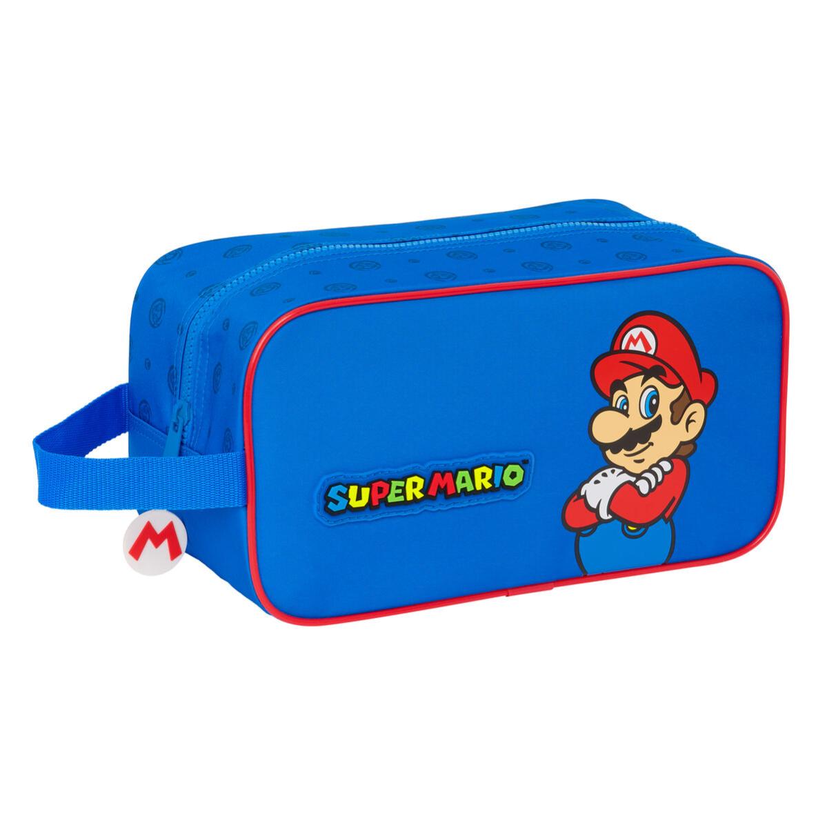 range-chaussures-de-voyage-super-mario-play-bleu-rouge-29-x-15-x-14-cm