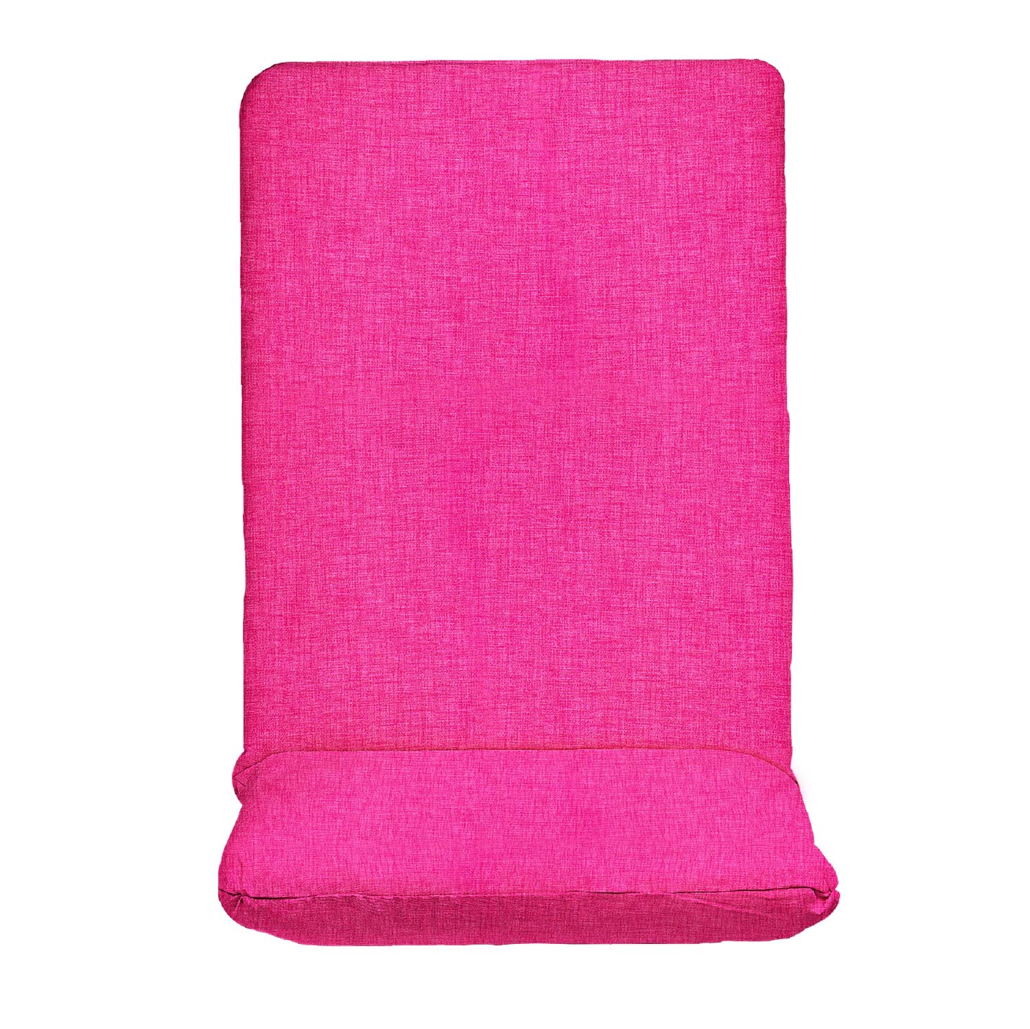 Tienda eurasia - cojin tumbona acolchado relleno de fibra, funda de tela lavable, 120 x 50 cm, fucsia