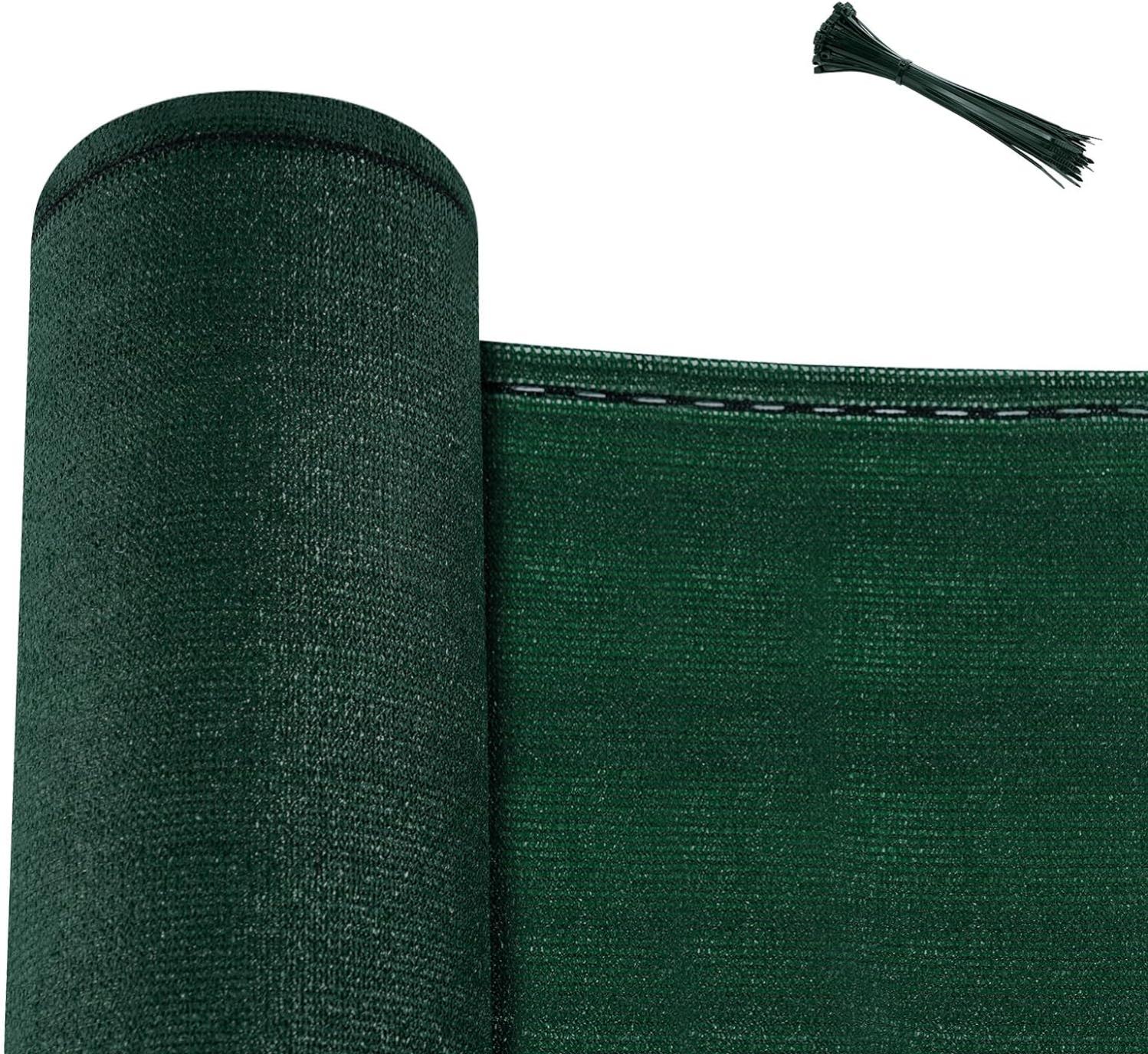 Brise Vue WOLTU 1x20m - Filet Occultant Jardin & Balcon En PEHD 180g/m² - Protection Intimité, Vent Et UV Avec Attaches