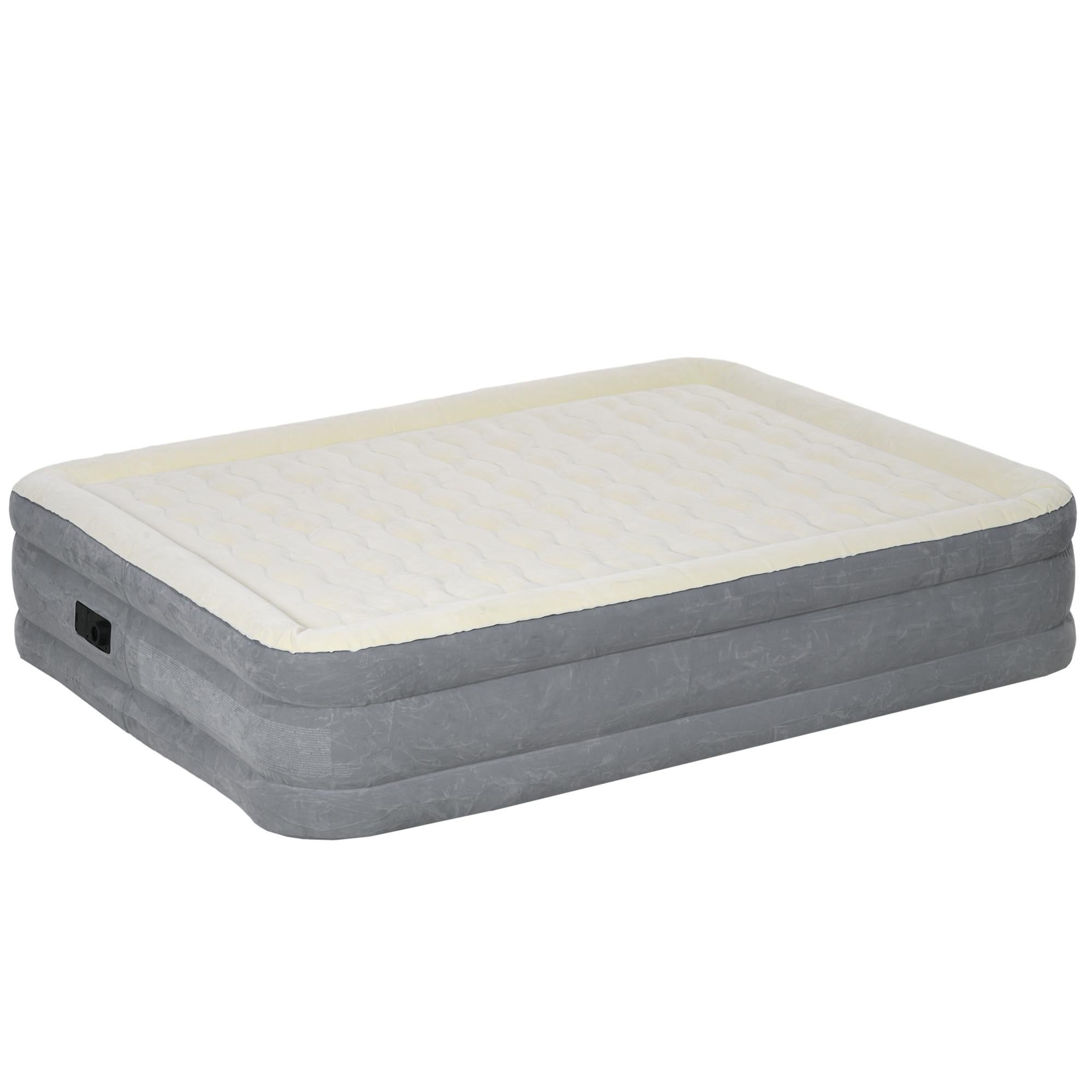 Materasso Gonfiabile Outsunny Singolo - Con Pompa A Pedale, 195x70x10 Cm, Blu - Foto 10