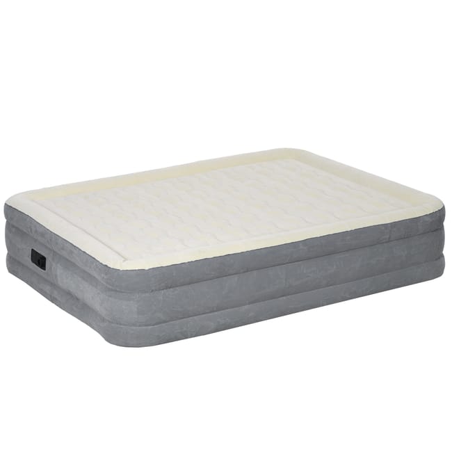 Materasso Gonfiabile Outsunny Singolo - Con Pompa A Pedale, 195x70x10 Cm, Blu - Foto 10