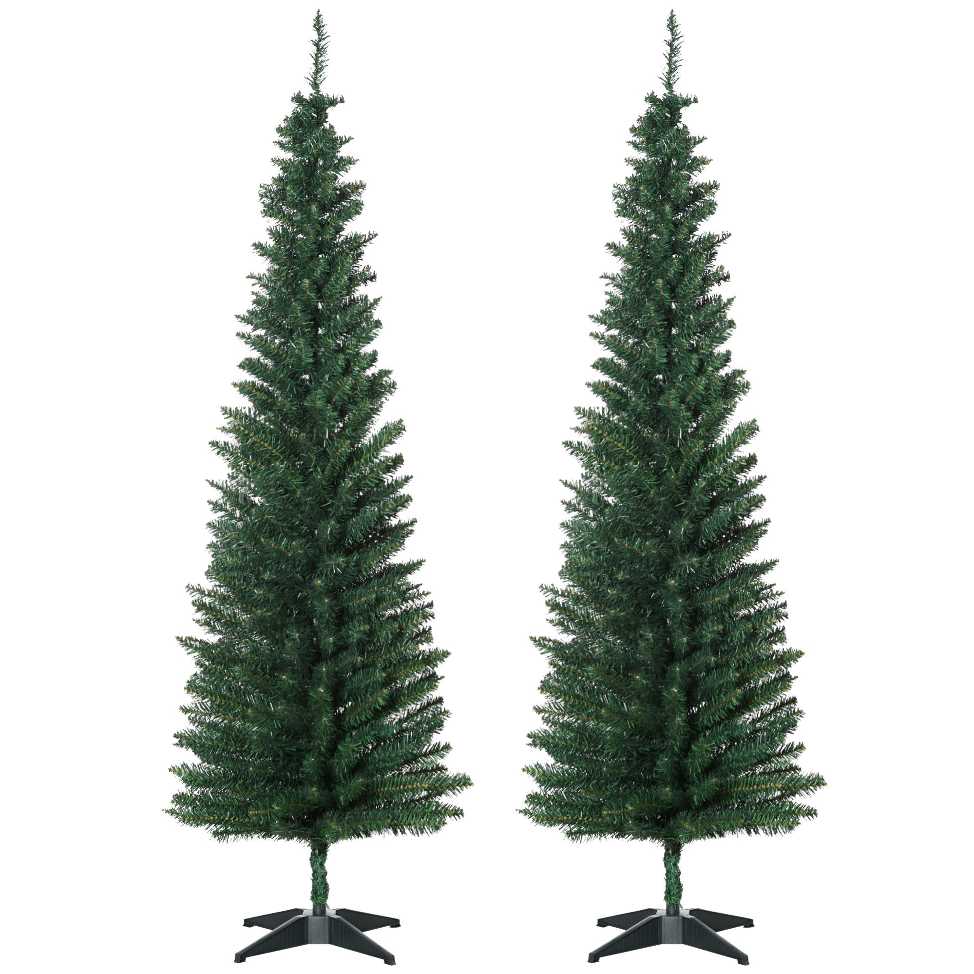Alberi di Natale Artificiali per Viali 2 pz 76 cm in PVC