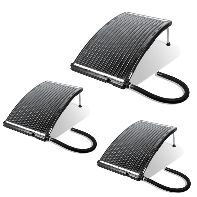 LZQ Chauffage Solaire Piscine 15L Panneau Solaire Noir - Eau Chaude Écologique Pour Piscine Et Douche Jardin