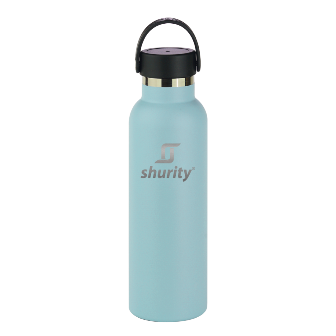Xigua Borraccia Termica In Acciaio Inox 304 600ml - Con Coperchio A Cannuccia, 27,5x7,2cm, Per Sport E Viaggi - 2
