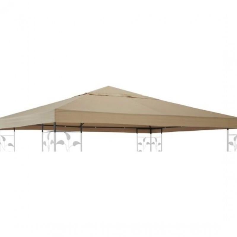 Telo Ricambio Gazebo 3x3m - Impermeabile E Anti-UV, Poliestere 300D Per Esterno - Foto 6