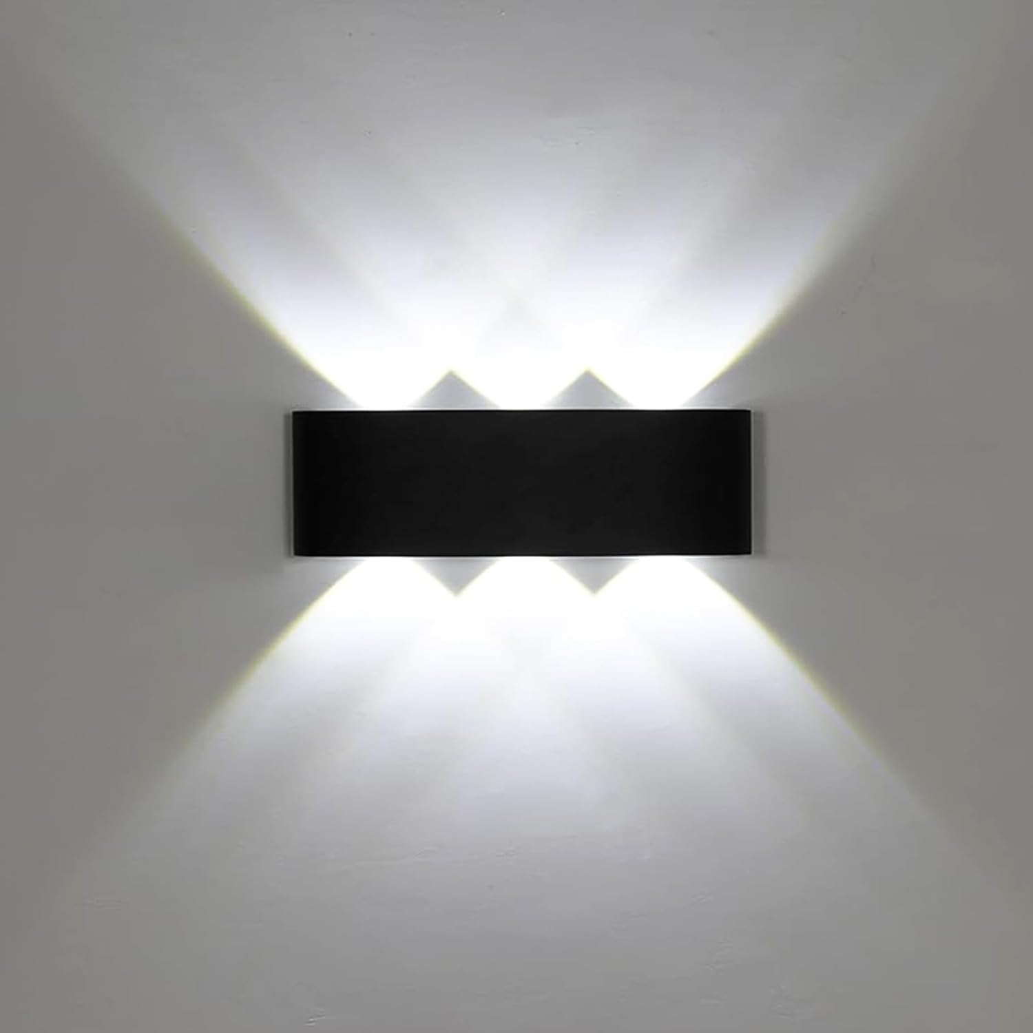 Applique Murale Led Aiskdan Noir Lumi Res W K Lumi Re Blanche Froide En M Tal