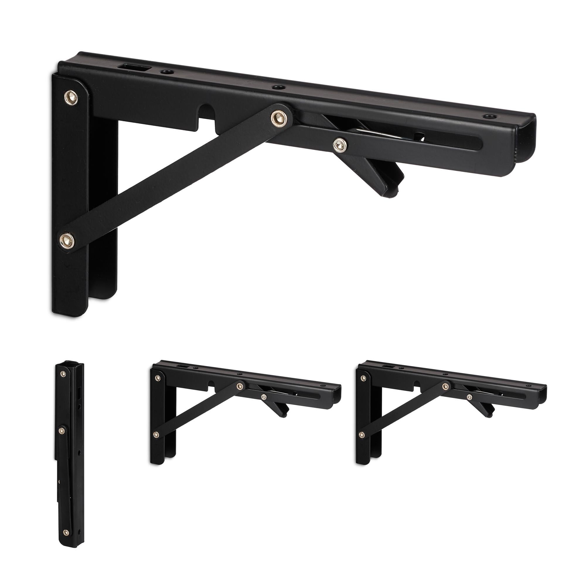 4 Pezzi Staffa Nascosta Mensole, Staffe Supporto Mensola Invisibile, Staffa Mensola Galleggiante - Foto 9