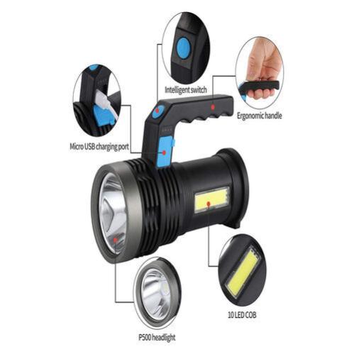 Lanterna Da Campeggio Ricaricabile 1000 Lm, Con Pannello Solare 6000 MAh, 4 Modalità, Impermeabile IPX4, 150g - 2