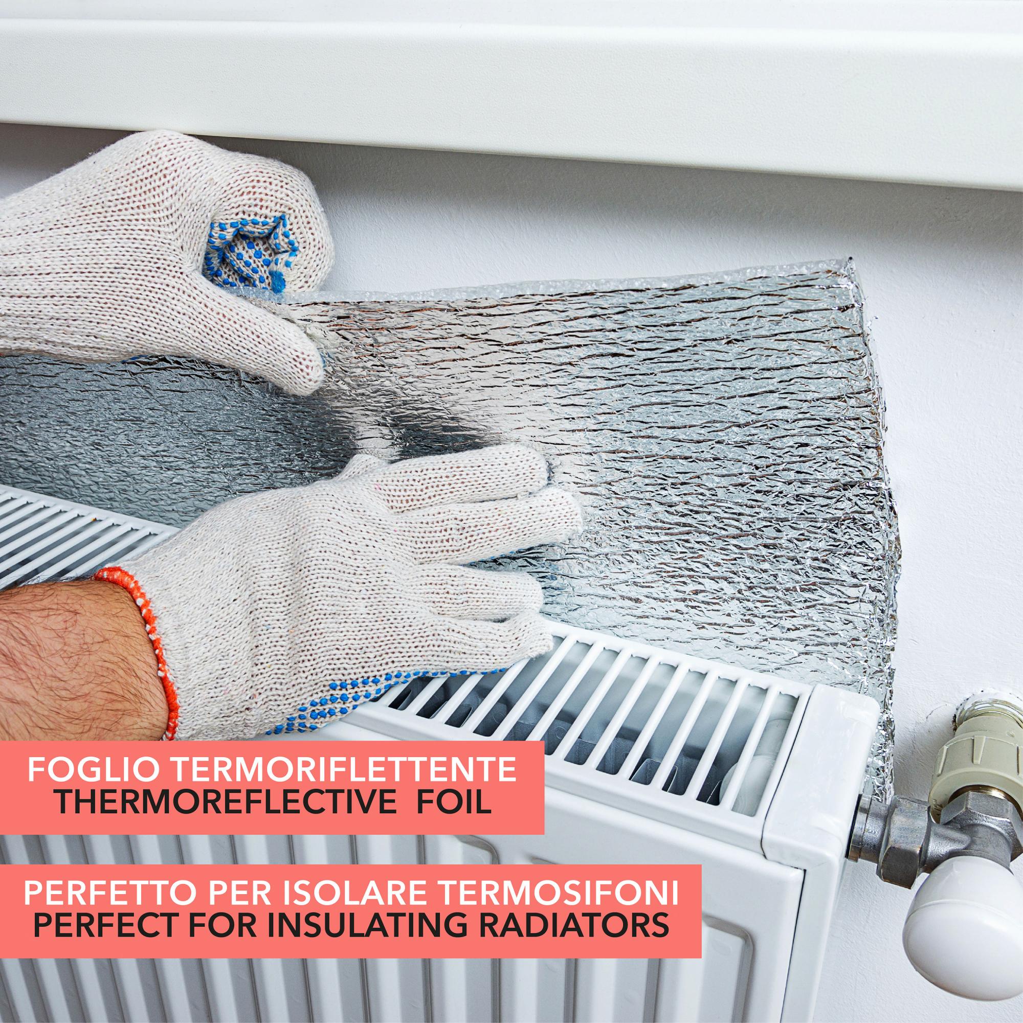 Pannello Termoriflettente Per Termosifone - 70x100cm, Isolante, Con Laminato Alluminio - Foto 4