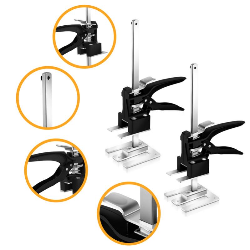 Supports De Levage Réglables En Hauteur 19-44 Cm - Capacité 200 Kg Par Paire | Pour Installation Meubles, Armoires | Rouleaux Intégrés Pour Déplacement Facile