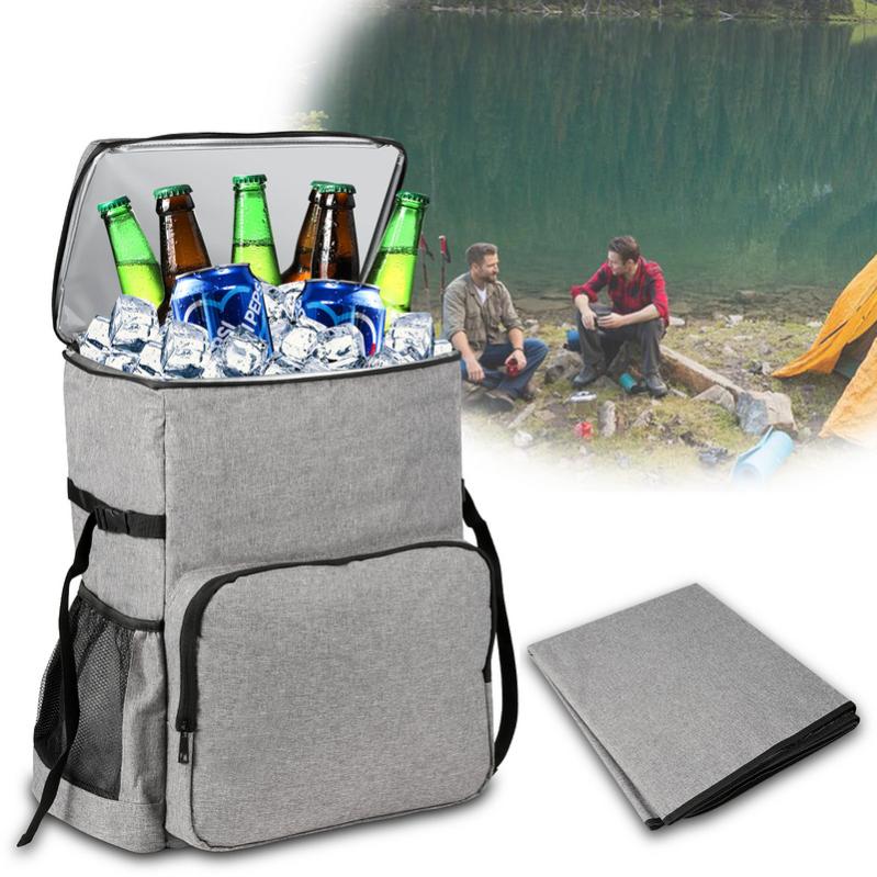 Sac à Dos Isotherme CRETOSOU 30L - Isolation Épaisse, Anti-Fuite, Poches Multiples - Pique-Nique, Plage, Barbecue