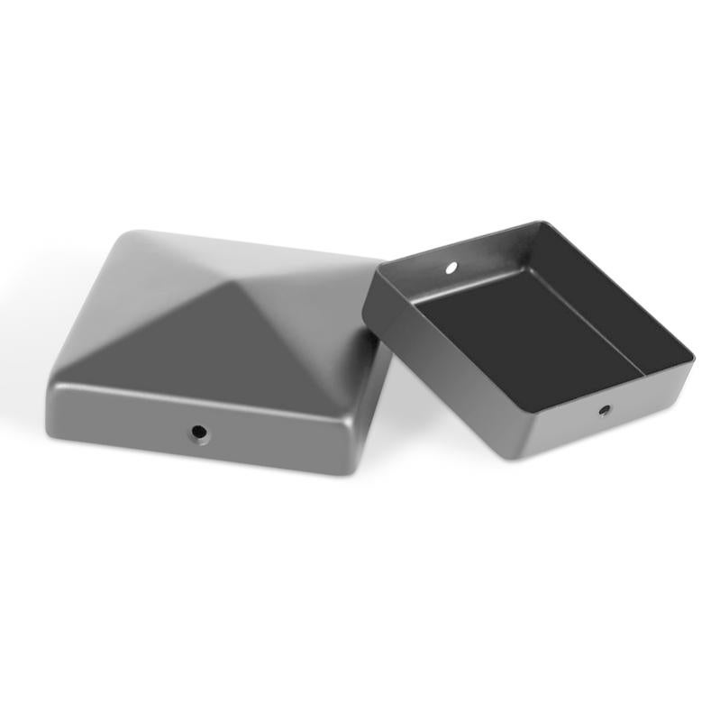 12 Tappi Per Pali In Plastica 10x10 Cm - Protezione Antipioggia Per Recinzioni - Foto 5