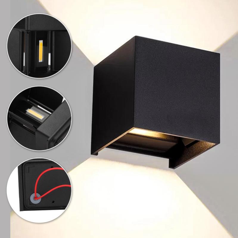 Lampada LED Parete Interni/Esterni 20W 2000lm - Illuminazione Up/Down 4000K IP65 Per Scale, Giardino, Cantina - Foto 12