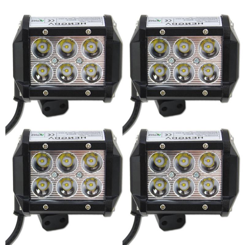 Lampe LED Projecteur 63W 12V/24V Pour Voiture, 4x4, Camion, Tracteur, Work Light