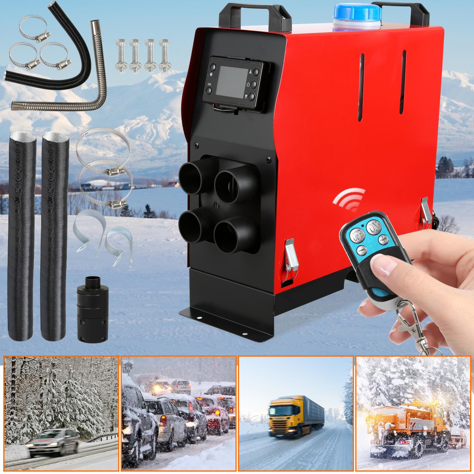 Triclicks 12V 8KW Riscaldatore D'Aria Diesel Riscaldatore Da Parcheggio Diesel Riscaldatore Per Auto A Riscaldamento Rapido Con Silenziatore Per Camion Barca Autobus Auto Rimorchio Camper (Colore A - Foto 9