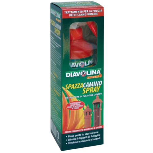 Diavolina Spazzacamino 2x270g &ndash; Elimina Fuliggine Per Stufe, Caldaie E Caminetti, Made In Italy