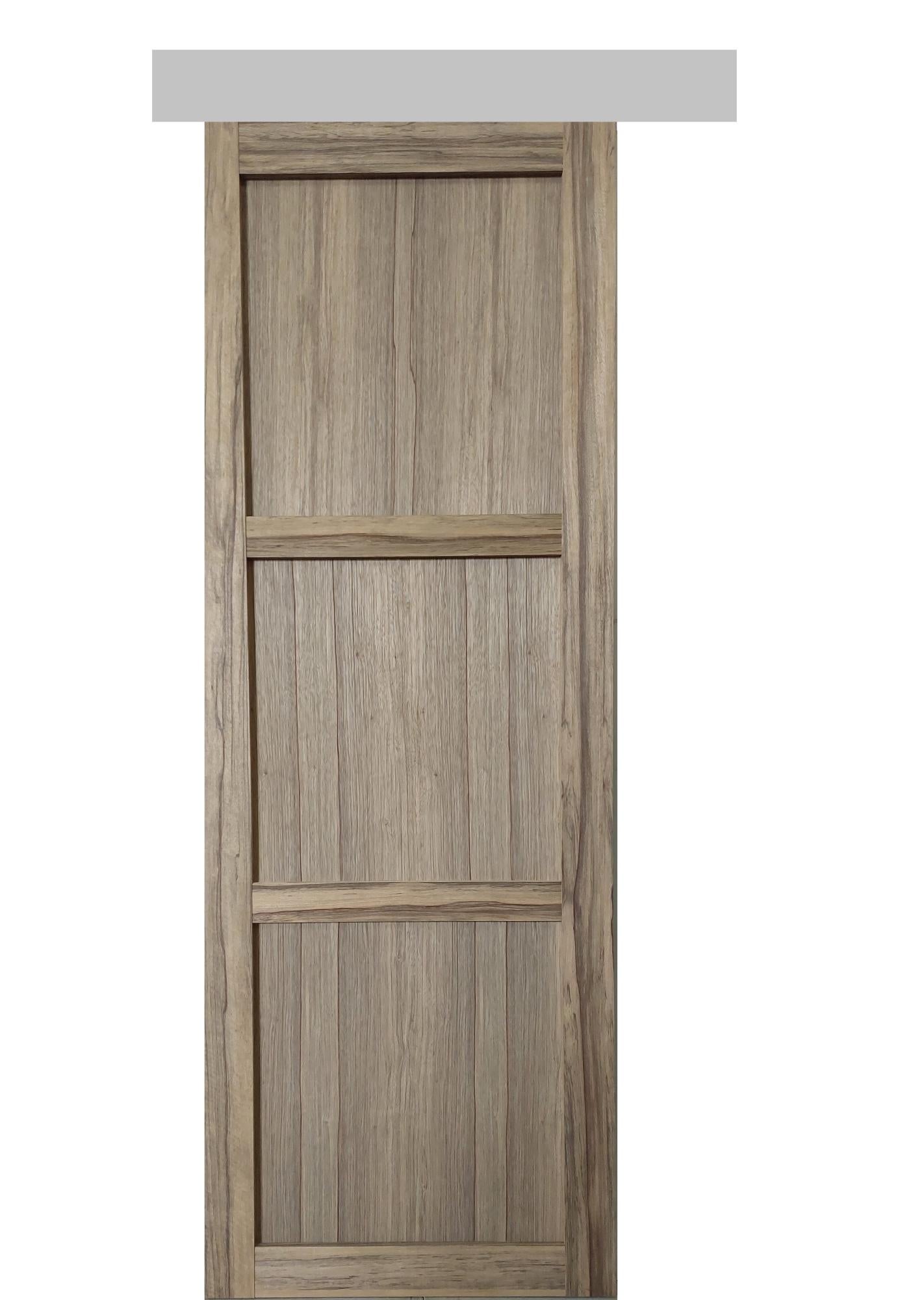 Porta Scorrevole Frake 3 Ante H204 x L83 + binario in alluminio | Leroy ...