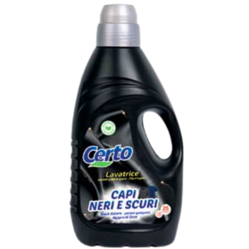 Certo detersivo lavatrice per capi neri e scuri - 25 lavaggi - 1,82lt ...