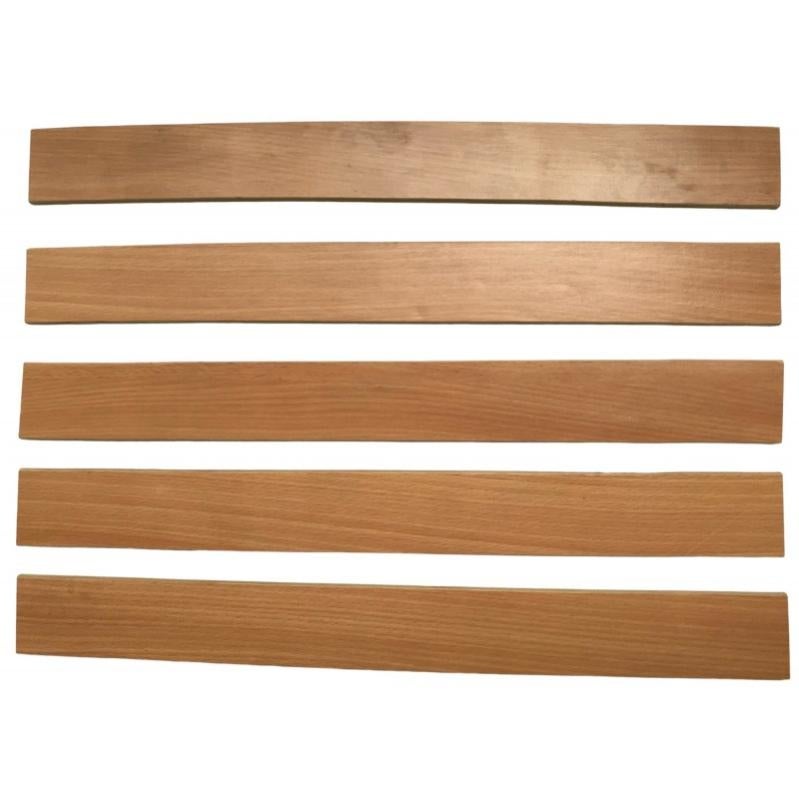 Lote De 3 Lamas De Haya Para Somier - 51 Cm X 5.3 Cm X 0.8 Cm, Curvadas 7 Capas, Reemplazo Para Cama O Sofá Cama