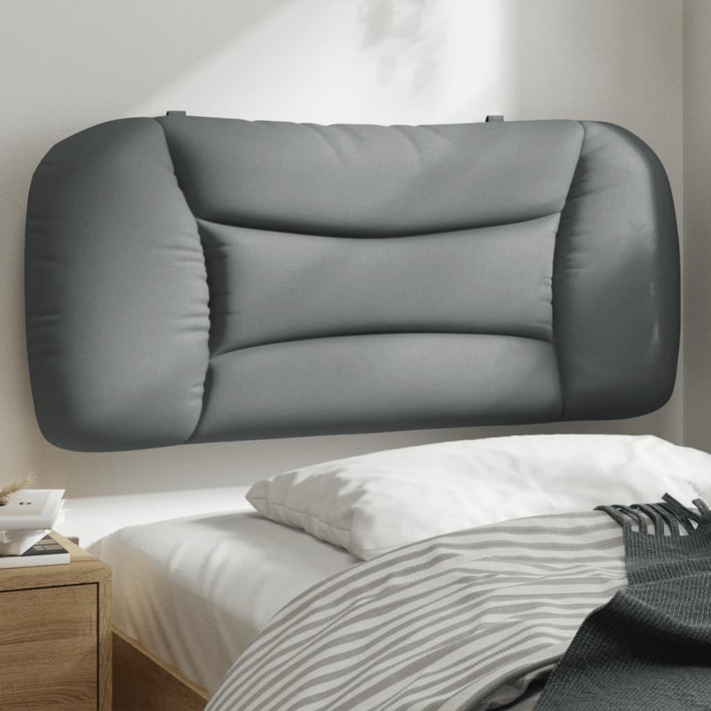 Coussin De Tête De Lit 140 Cm Gris Clair – Housse Tissu, Accessoire Lit Neuf