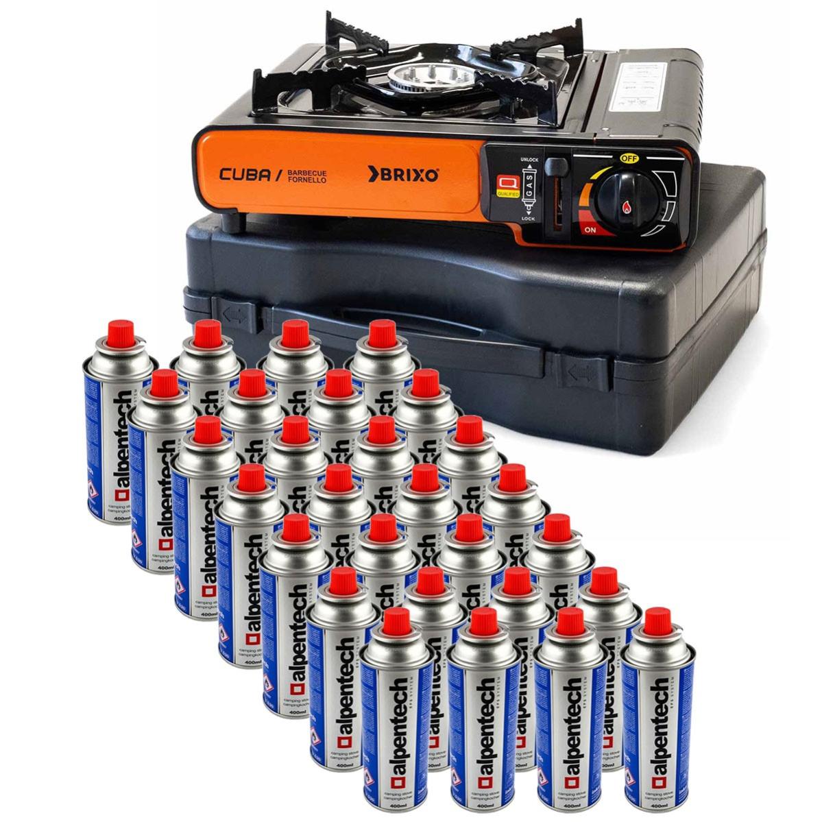 Confezione da 4 cartucce di gas da campeggio 500gr Butano/Propano MIX