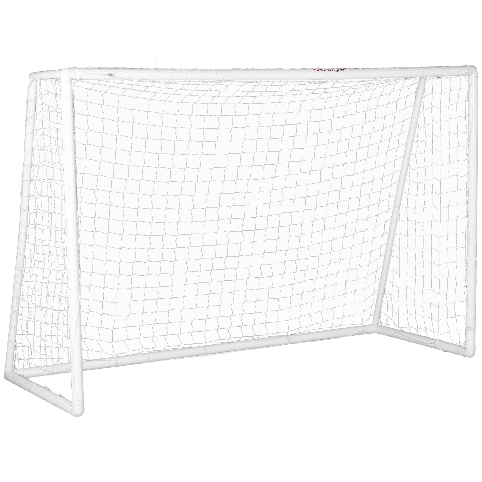 But de football cage de foot - dim. 2,4L x 0,9l x 1,8H m - PVC blanc ...