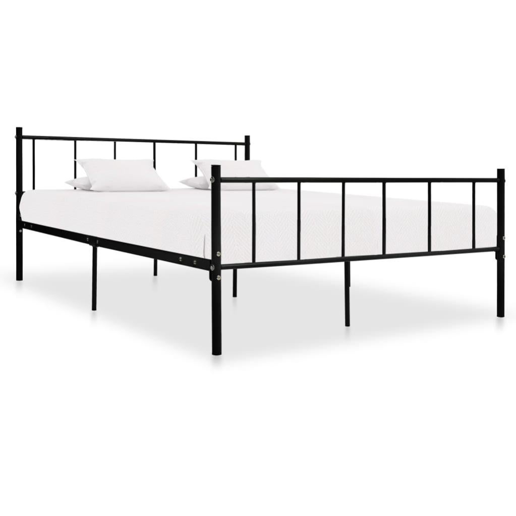 Tour De Lit Super King Size Noir 180x200 + 40cm - 100% Coton à Volants, Élégant Et Pratique