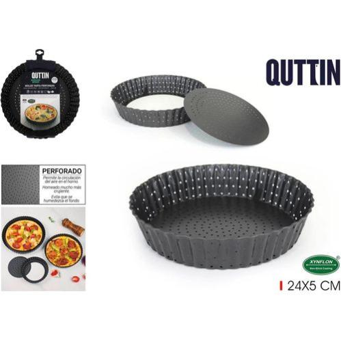 Moule à Gâteau Perforé Ibili 30 Cm - Noir - Design Espagnol Pour Pâtisserie Pro