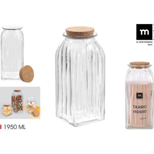 Belle Vous Pot Avec Bouchon Liege En Verre, Étiquettes Et Ficelle (Lot