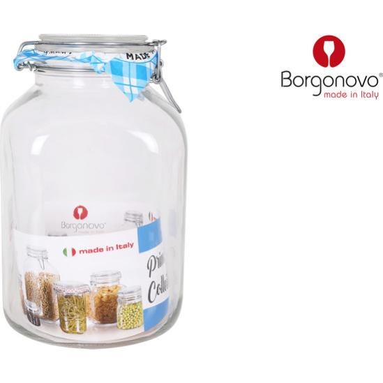 Barattolo ermetico in vetro trasparente Borgonovo Primizie Varie Barattolo ermetico in vetro trasparente Borgonovo Primizie Varie