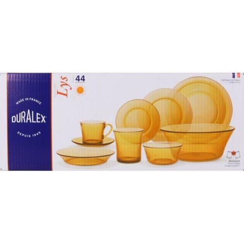 VAJILLA VIDRIO AMBAR LYS Leroy Merlin