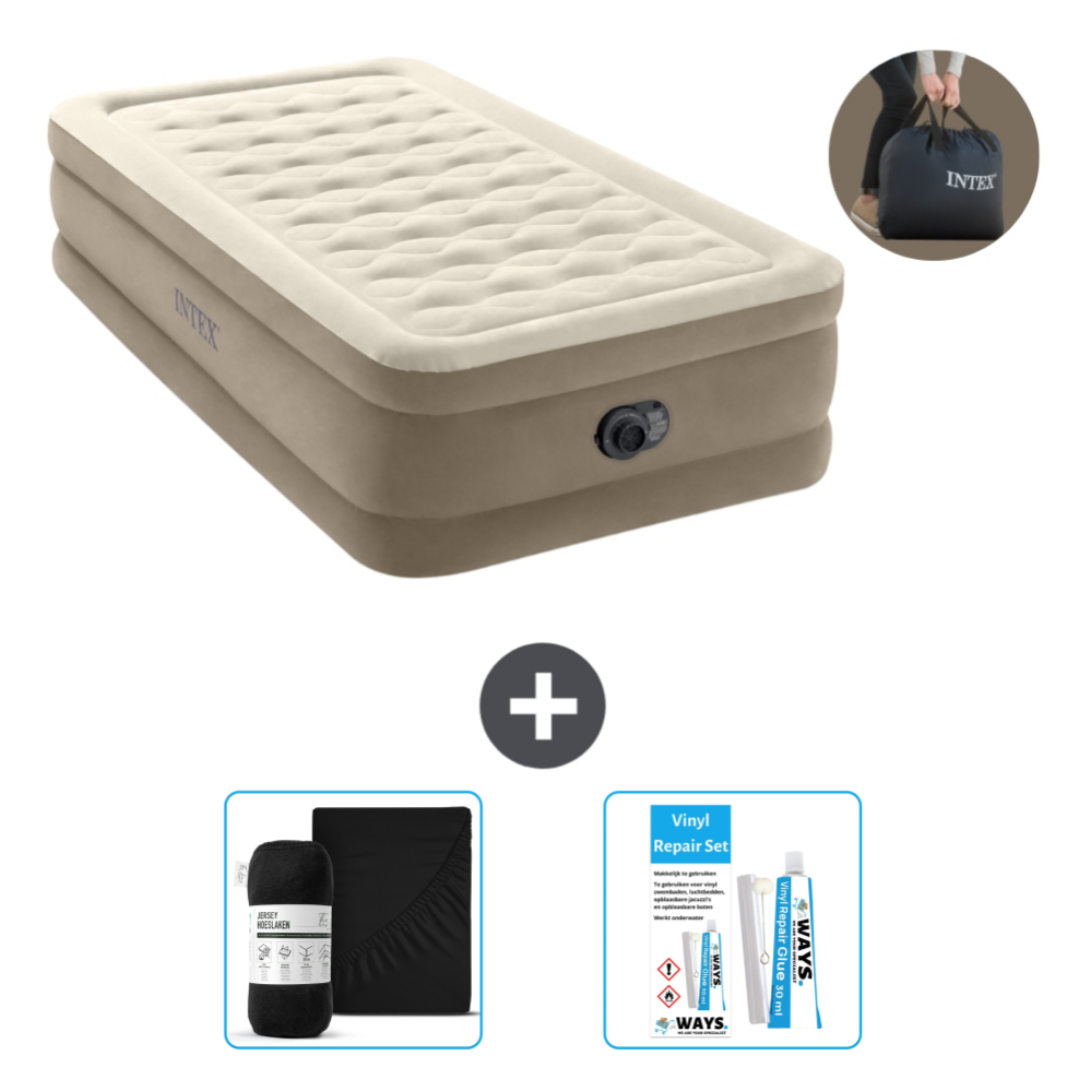Matelas Gonflable Intex 1 Personne - 99x191x25 Cm - Confortable Et Léger