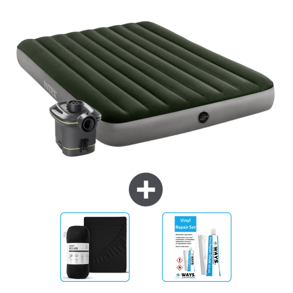 Matelas Double Intex 203x152x25 Cm – Avec Pompe Et Kit Réparation – Occasion