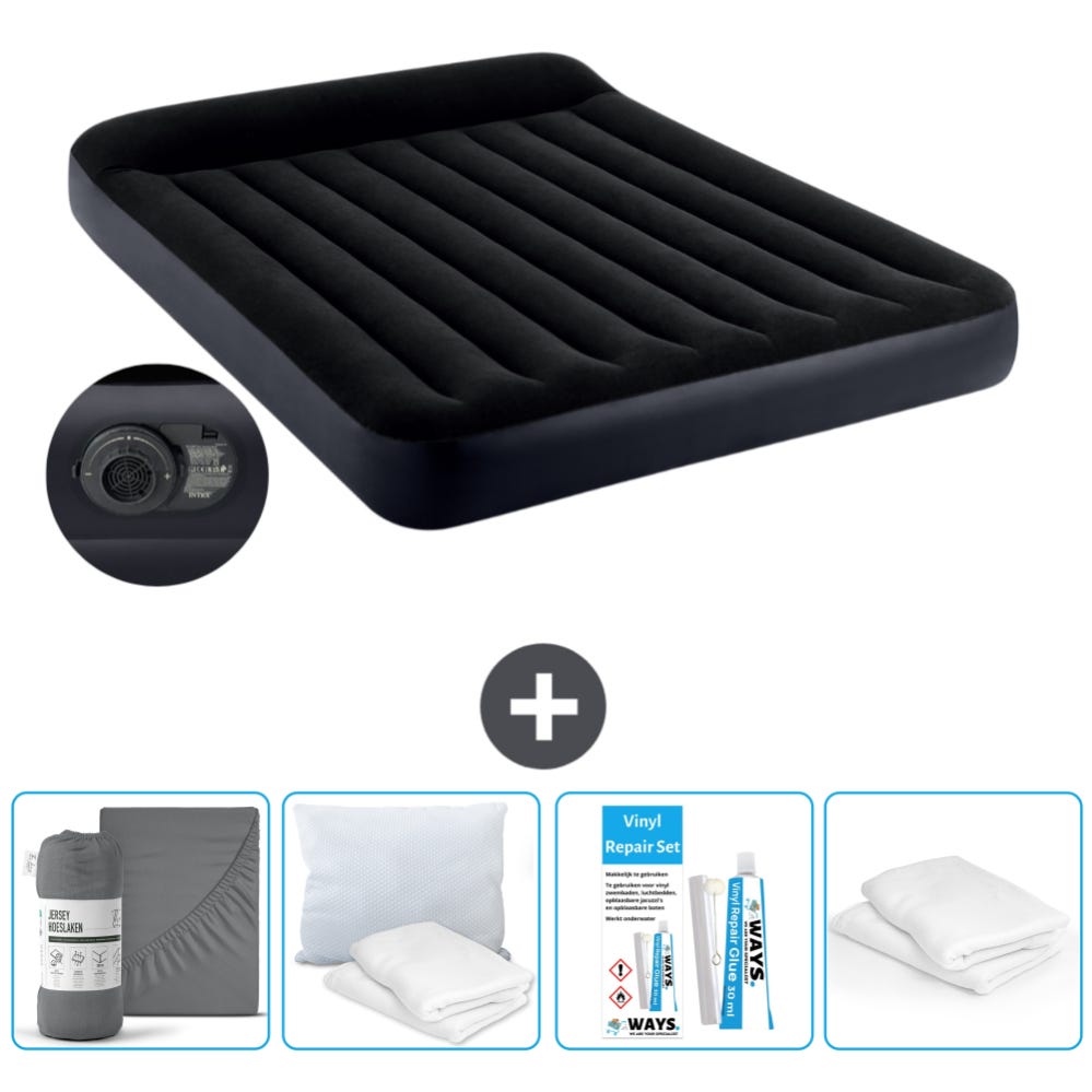 Intex Matelas Gonflable Plus Pillow Rest Raised Large 2 Personnes - 203 x 152 x 42 cm Intex Matelas Gonflable Plus Pillow Rest Raised Large 2 Personnes - 203 x 152 x 42 cm