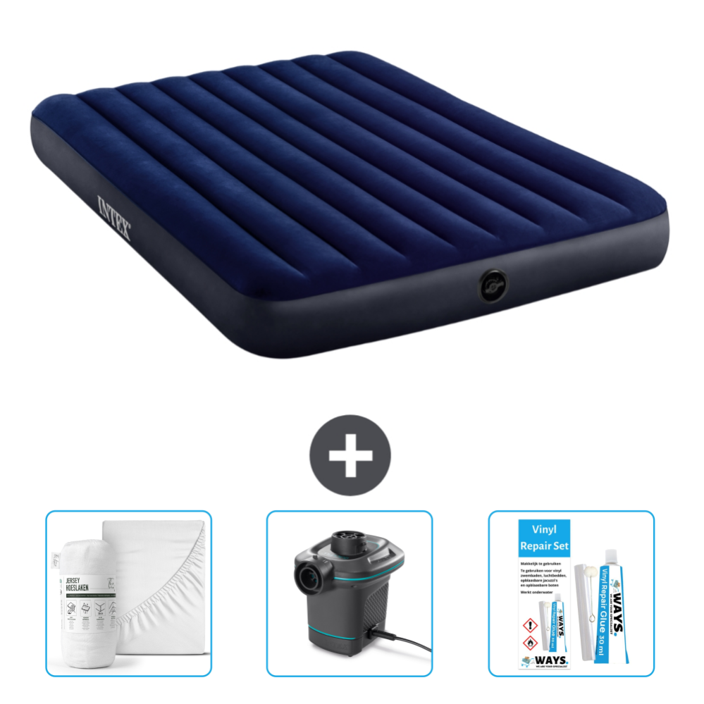 Matelas Gonflable 2 Places INTEX - Confortable Et Portable Pour Camping Ou Appoint