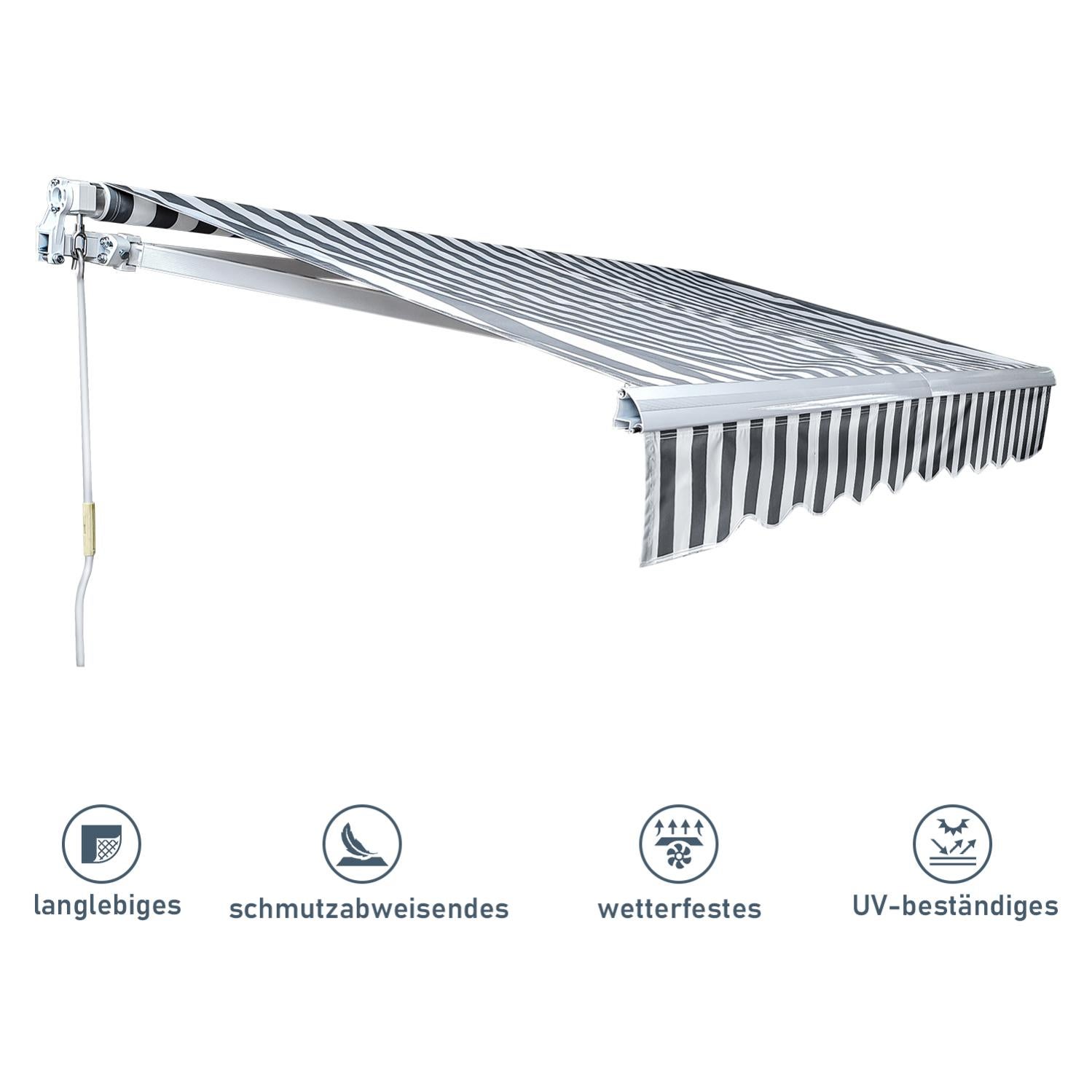 Tendalino A Morsetto QUICK STAR 250x130 Cm Bordeaux: Tenda Da Sole Per Balcone Senza Fori E Regolabile In Altezza