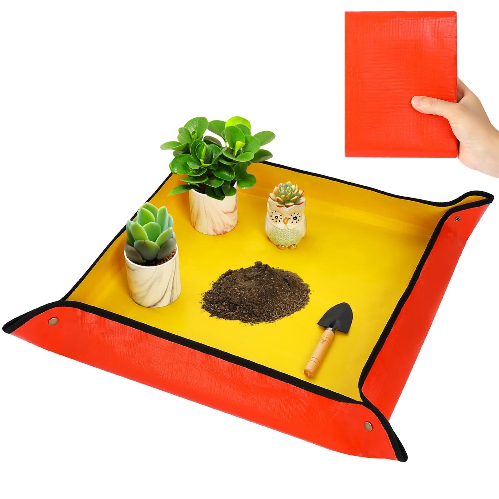 Accessoire Jardinage Tapis De Rempotage Imperméable 75x75cm - Tissu Oxford Pour Plantes Succulentes, Semis - Protection Table Tapis Jardinage 75x75cm